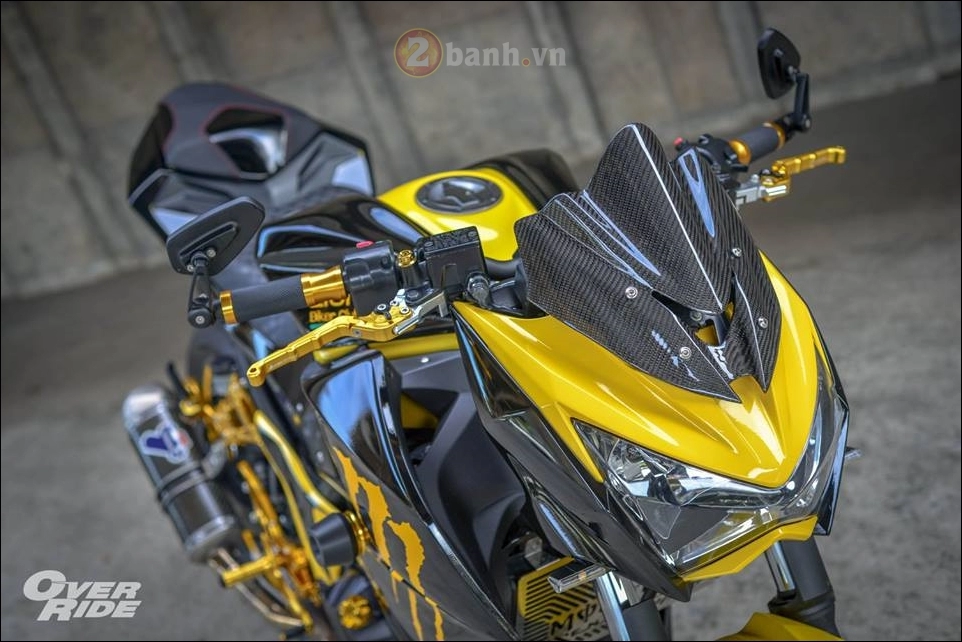 Kawasaki z300 độ nổi loạn cùng phong cách monster yellow