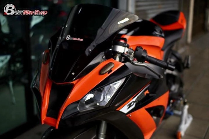 Kawasaki zx 10r cứng cáp trong bản độ cam đen