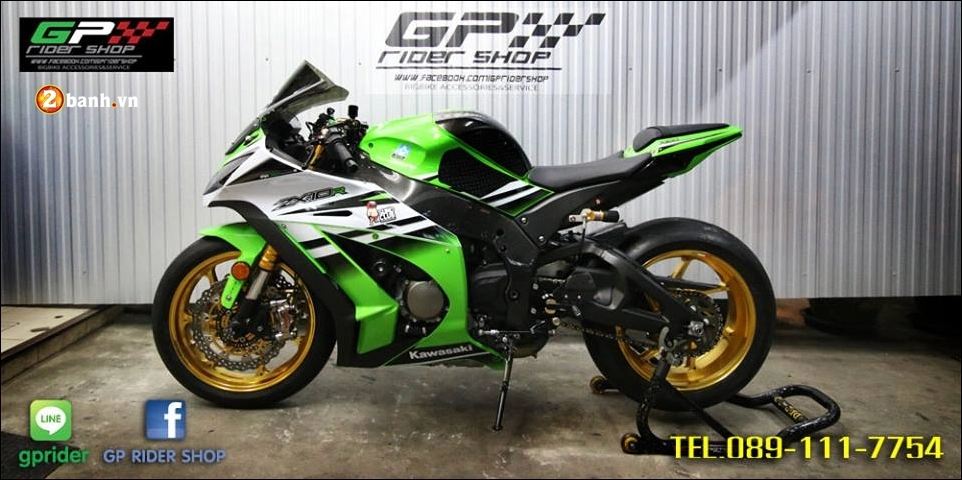 Kawasaki zx-10r độ hoàn thiện đầy mê hoặc cùng option khủng