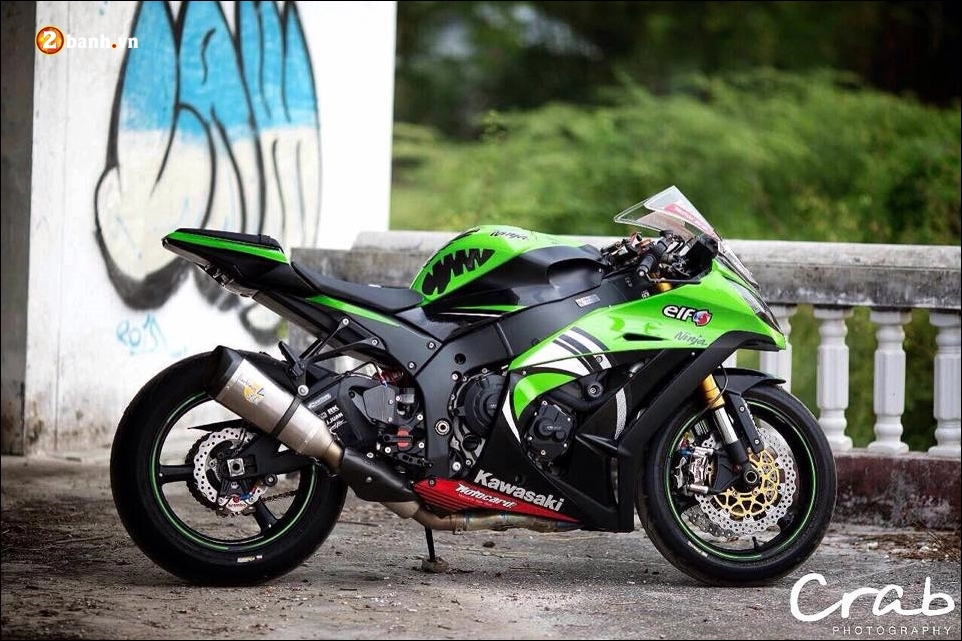 Kawasaki zx-10r độ-ngựa chiến đầy phấn khích cùng số hiệu 66