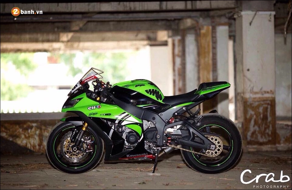 Kawasaki zx-10r độ-ngựa chiến đầy phấn khích cùng số hiệu 66