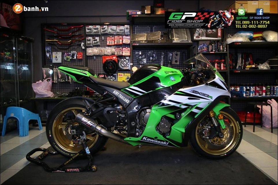 Kawasaki zx-10r độ- superbike hàng đầu trong cuộc chạy đua tốc độ