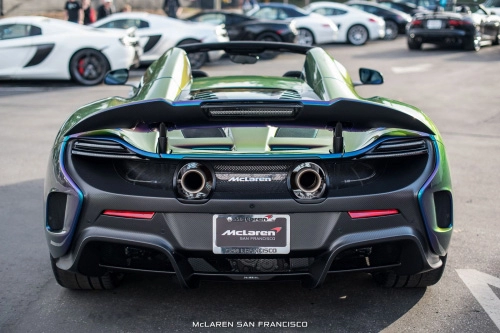 Lạ mắt với ô tô đổi màu mclaren 675l spider