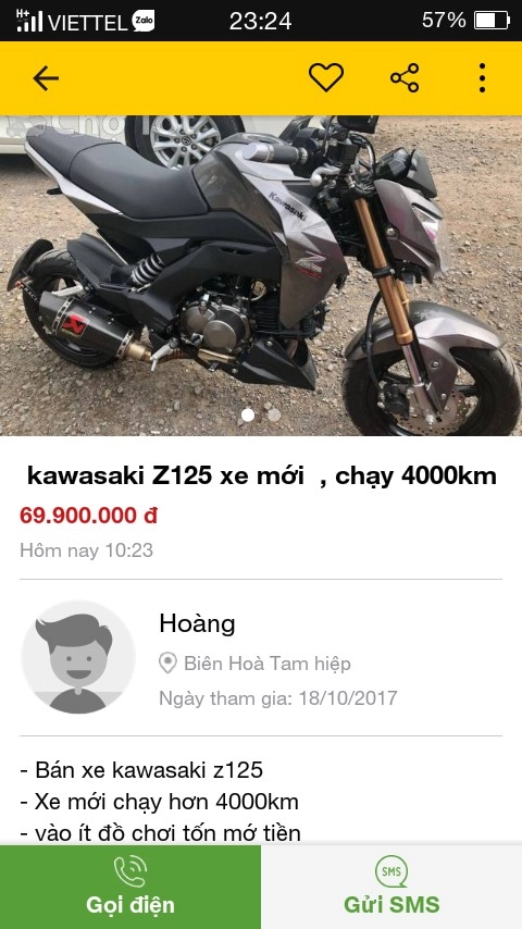 Lão làng 7x dàn cảnh cướp kawasaki z125 trong vòng 3 nốt nhạc