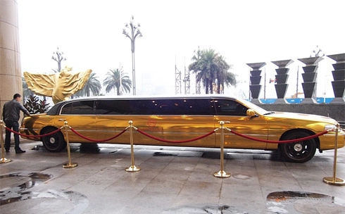  lincoln limousine mạ vàng ở trung quốc 