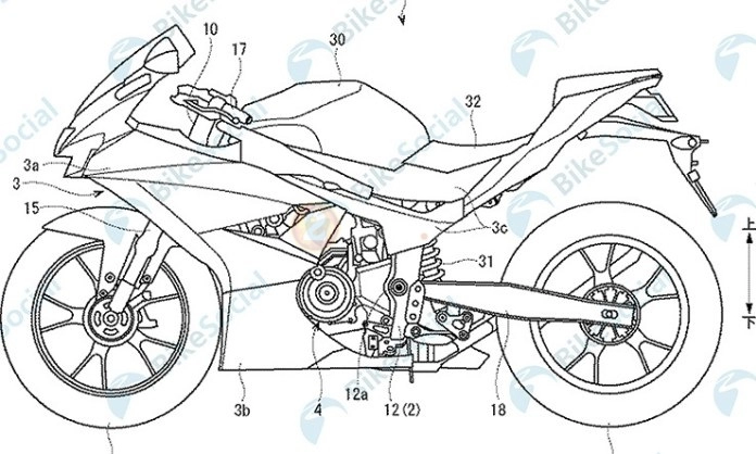 Lộ bảng thiết kế suzuki gsx-r250gsx-r300 trang bị động cơ dohc chuẩn bị ra mắt