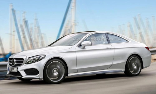  lộ diện bản coupe của mercedes c-class 