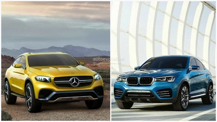 Mercedes glc coupe và bmw x4 cuộc đối đầu tiếp diễn