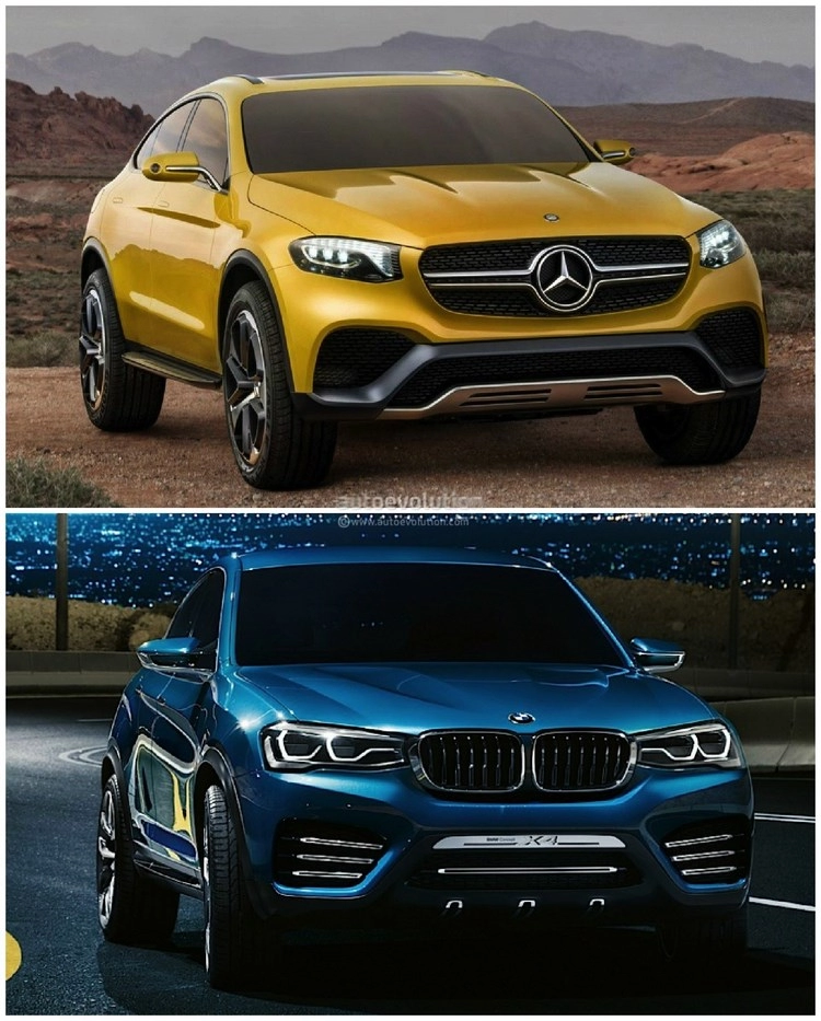 Mercedes glc coupe và bmw x4 cuộc đối đầu tiếp diễn