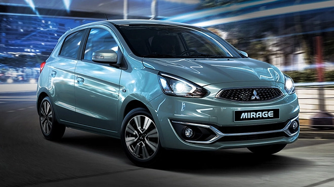 Mitsubishi giam gia 35 triêu đông cho dong xe mirage at tai việt nam