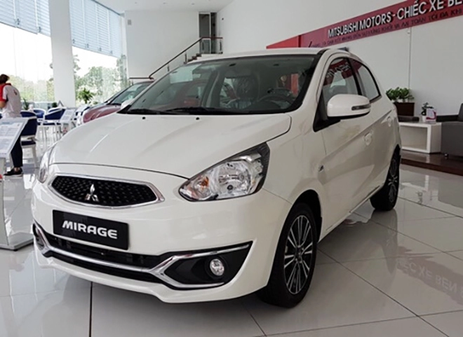 Mitsubishi giam gia 35 triêu đông cho dong xe mirage at tai việt nam