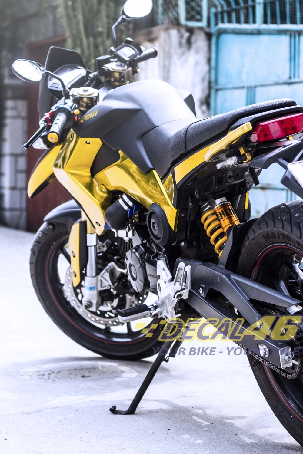 Msx độ phong cách ducati hypermotard và tem chorme bóng loáng