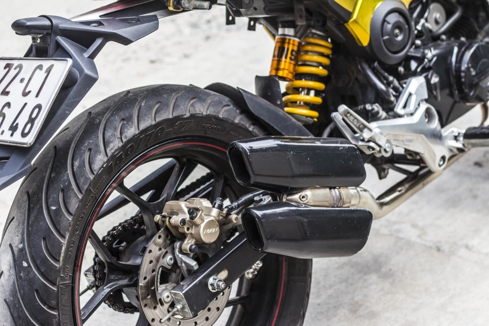 Msx độ phong cách ducati hypermotard và tem chorme bóng loáng