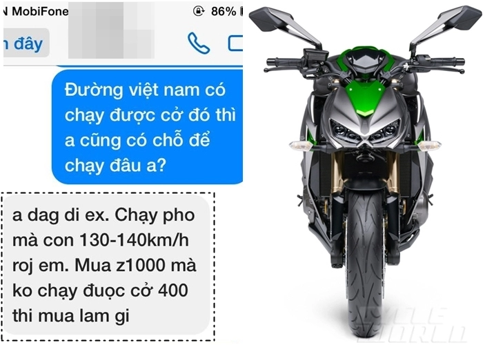 Nam thanh niên đi exciter lâu năm chê không mua z1000 vì không đạt được 400kmh