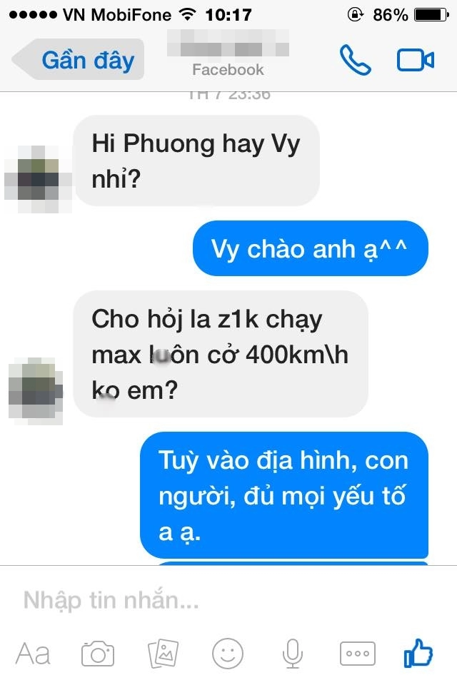 Nam thanh niên đi exciter lâu năm chê không mua z1000 vì không đạt được 400kmh