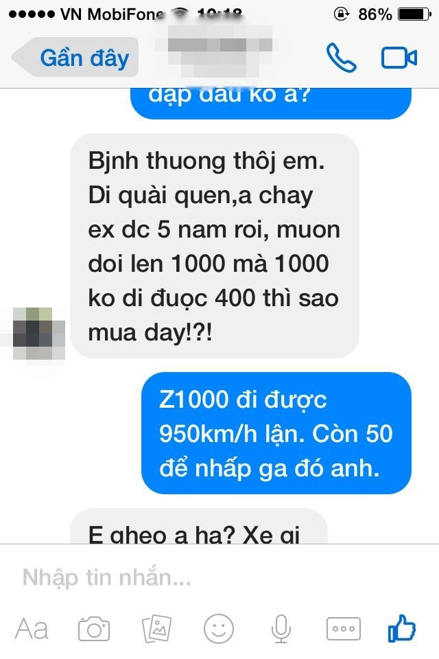 Nam thanh niên đi exciter lâu năm chê không mua z1000 vì không đạt được 400kmh