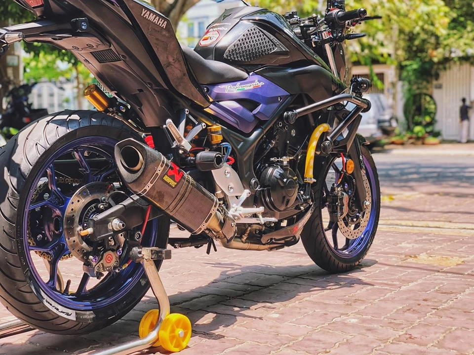 Ngắm nhìn yamaha mt-03 độ full option trên đất việt