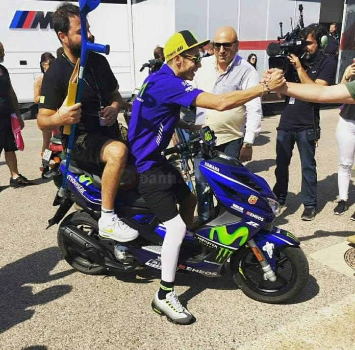 Những hình ảnh đầu tiên về tay đua valentino rossi tại chặng đua tiếp theo của motogp