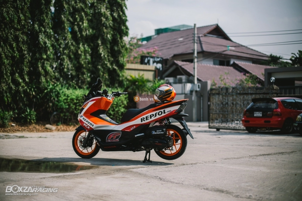 Pcx 150 độ đầy phong cách với phiên bản repsol