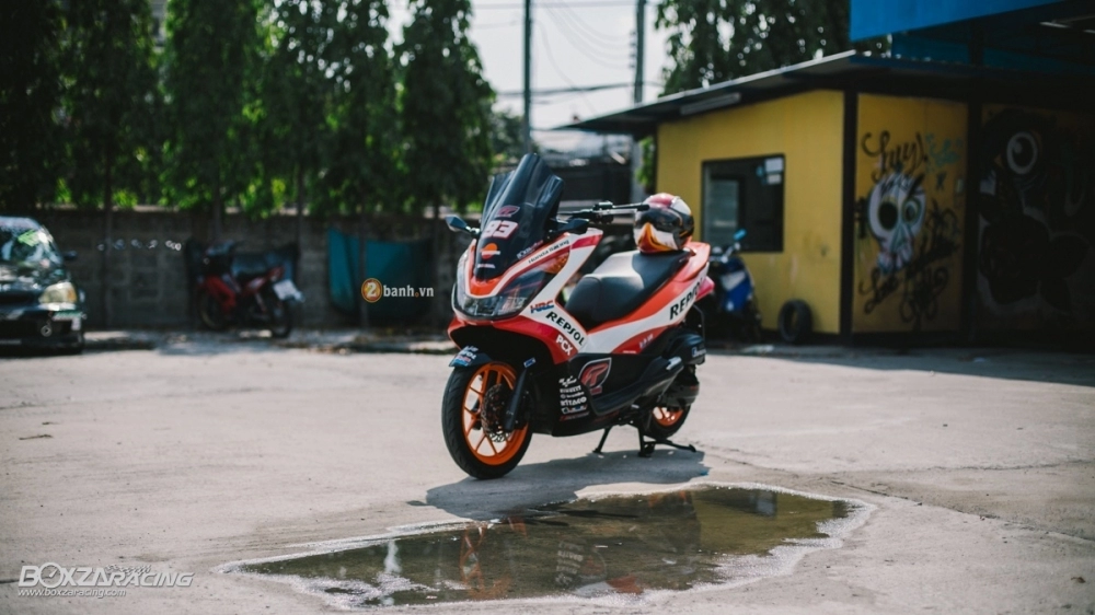 Pcx 150 độ đầy phong cách với phiên bản repsol