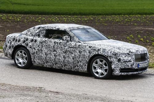 Rolls-royce wraith bản mui trần lộ ảnh trên đường thử