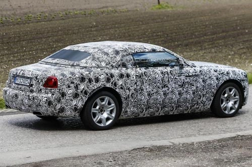 Rolls-royce wraith bản mui trần lộ ảnh trên đường thử