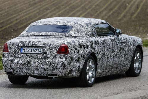 Rolls-royce wraith bản mui trần lộ ảnh trên đường thử