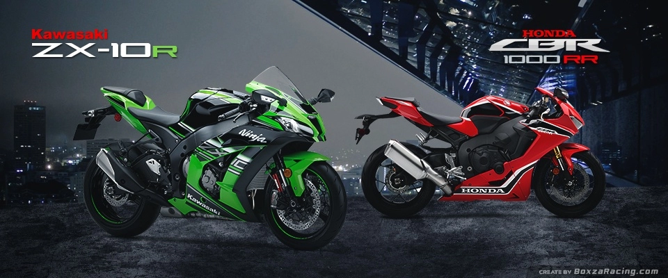 So sánh 2 siêu mô tô kawasaki zx-10r và honda cbr 1000rr 2017