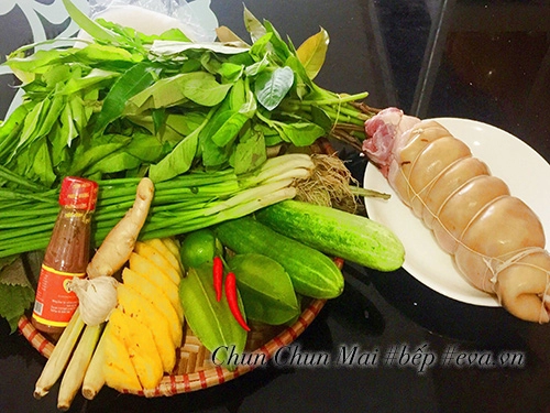 Thịt bê luộc cuốn bánh tráng thanh mát giải ngán