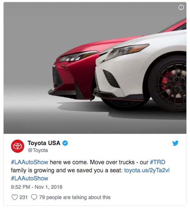 Toyota camry 2019 sắp có thêm phiên bản đặc biệt trd sport