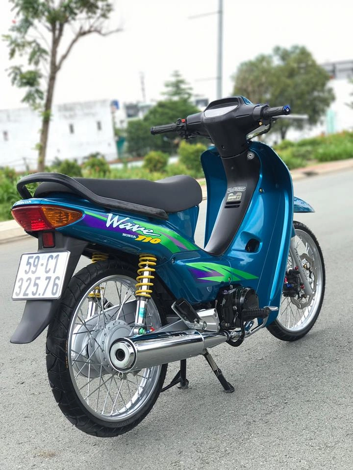 Wave 110cc con xe già hơn 20 tuổi tâm huyết của biker sài gòn