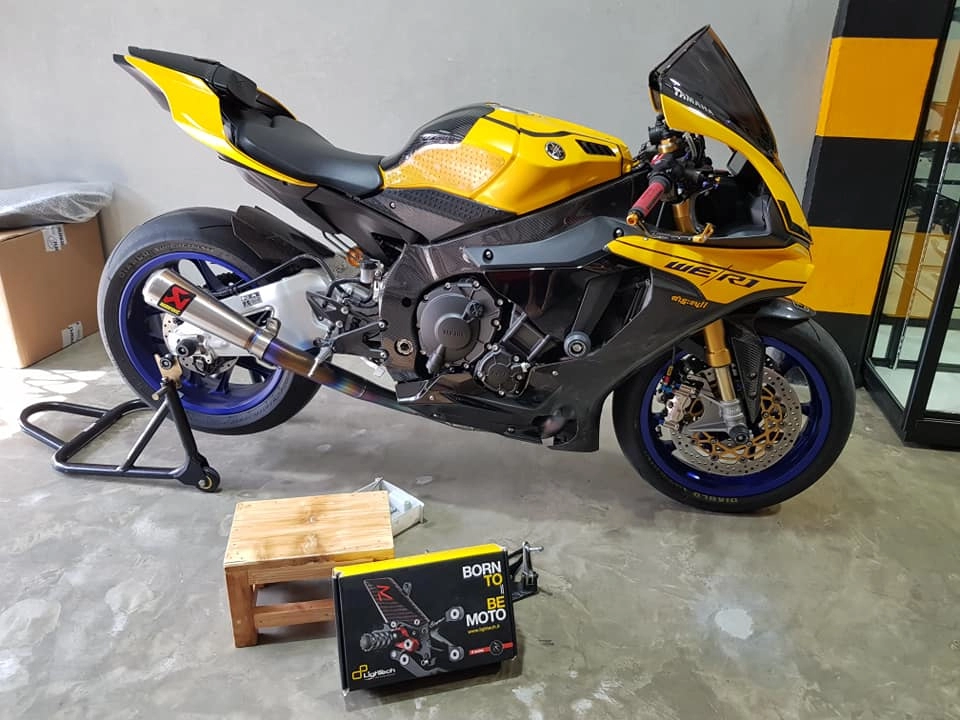 Yamaha r1 độ nổi bật với tông màu yellow sporty