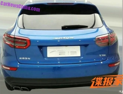  zotye t700 trung quốc nhái porsche macan 